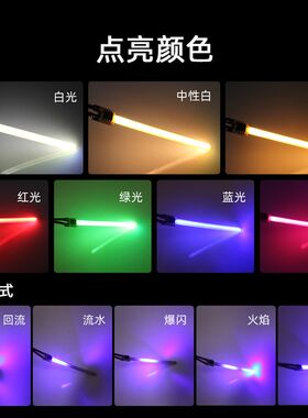 3V-70mm流水LED流星灯丝跑马灯串回流爆闪超亮光源自行车尾灯领航