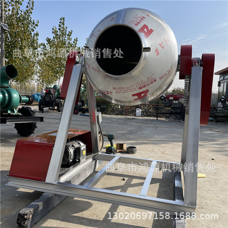 304不锈钢腰鼓式搅拌机 新型蝶阀口腰鼓混合机 密封式干粉料搅拌