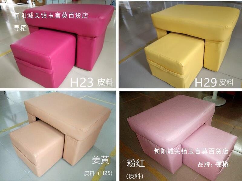 美甲沙发躺椅沙发美容椅足浴足疗沙发电动手动沙发椅子母凳垫脚凳