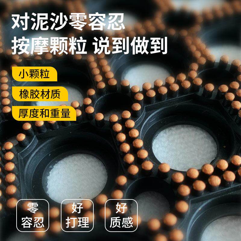 入户蹭泥沙土地垫别墅豪宅室外垫子橡胶镂空防滑耐磨门口外脚垫子