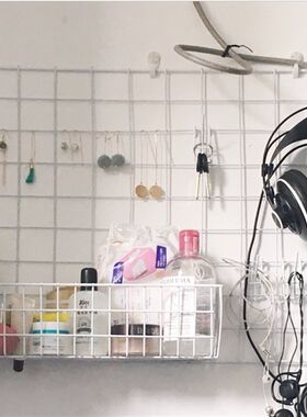 铁艺网格照片墙 铁艺相框装饰墙 居家创意背景墙 卧室壁饰墙挂