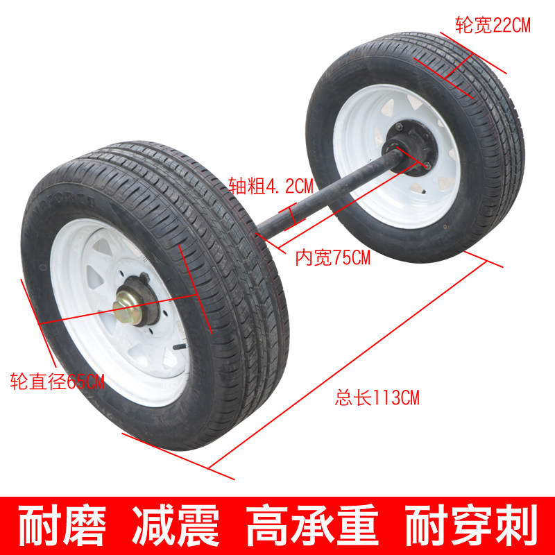 215-60-R15真空实心橡胶轮胎马车推车拖车轮工矿轮拖车轮高载重轮