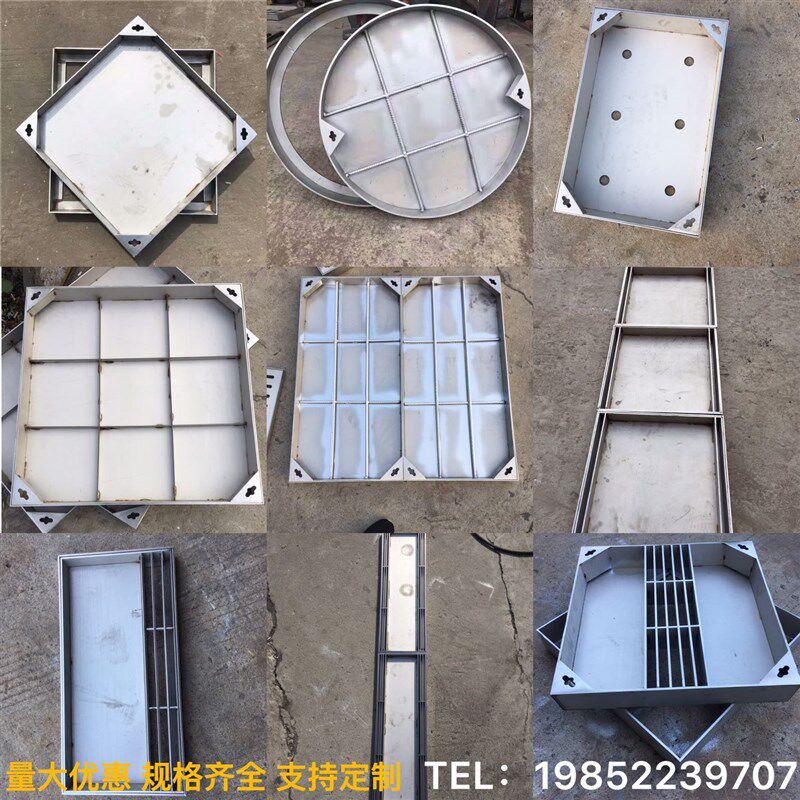 600x600x50可当天发货 不锈钢井盖 隐形井盖方形装饰电力窨井盖图片
