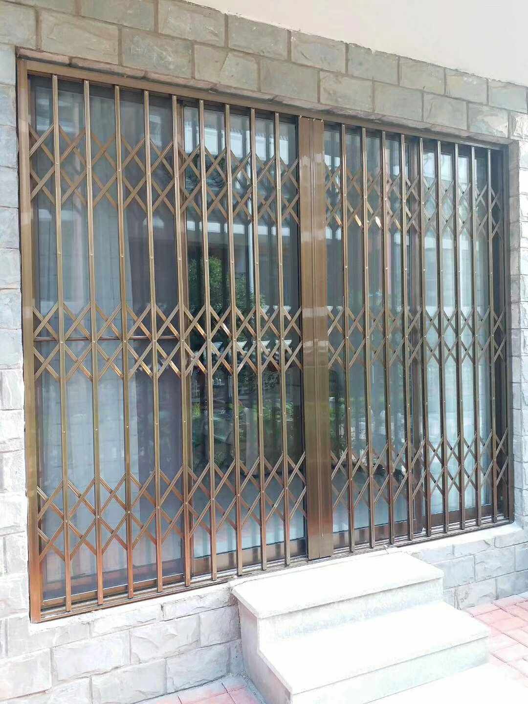 厦门安装拉闸304不锈钢拉闸门防盗网阳台推拉门伸缩拉闸推拉门窗