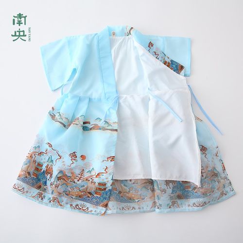 中国风童装汉服男童飞鱼服儿童唐装夏季小男孩明朝服装锦衣卫古装
