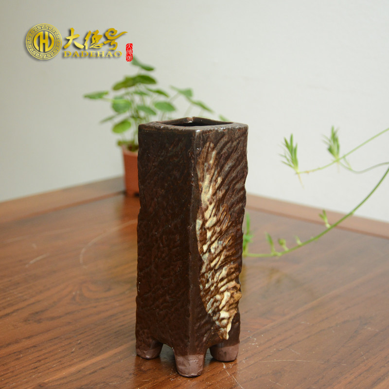 大德号 宜兴紫砂花盆 釉盆日式 欧式精品盆景多肉植物吊篮