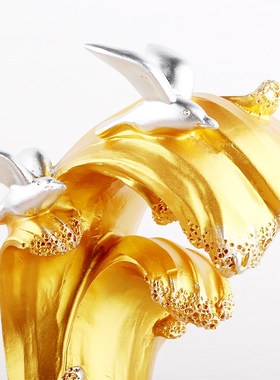 乘风破浪办公室桌面展示柜装饰品摆件雕塑工艺品家居客厅创意轻奢