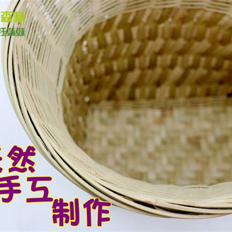 纯手工编织竹编背篼儿童背篓背框收纳筐舞蹈道具小背篼