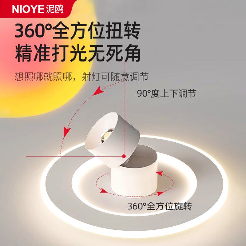 走廊灯过道灯日不落射灯氛围灯投影入户门网红夕阳落日玄关吸顶灯