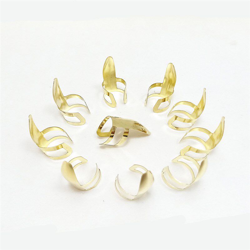 不锈钢食指套拇指拨片 银色金色吉他指套民谣指套拨片电吉他指套