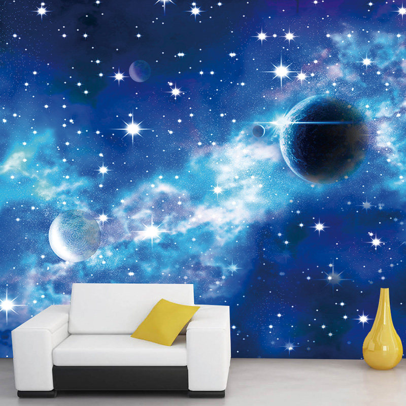 星空贴纸自粘贴画卧室宿舍吊顶装饰画背景墙壁画纸画墙贴墙纸壁纸