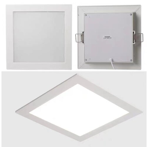 led老式厨卫灯嵌入式卫生间浴室平板灯开孔17x17厕所吸顶灯厨房灯