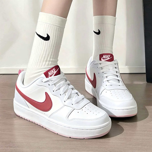 NikeCourt Borough 2 Low女大童GS款防滑耐磨低帮板鞋/BQ5448-120