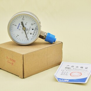 青岛HAKIN 60H耐高温防腐蒸汽锅炉1.6mpa 华青不锈钢压力表Y