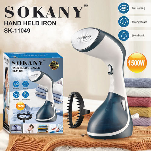出口SOKANY11049熨刷小型家用挂烫机电熨斗熨刷hand held iron