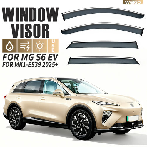 适用于名爵MG S6 EV Window visor车窗晴雨挡雨遮阳扰流板