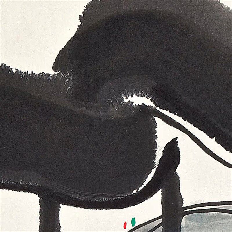 水墨国画装饰画吴冠中江南水乡新中式酒店有框装饰画客厅油画布