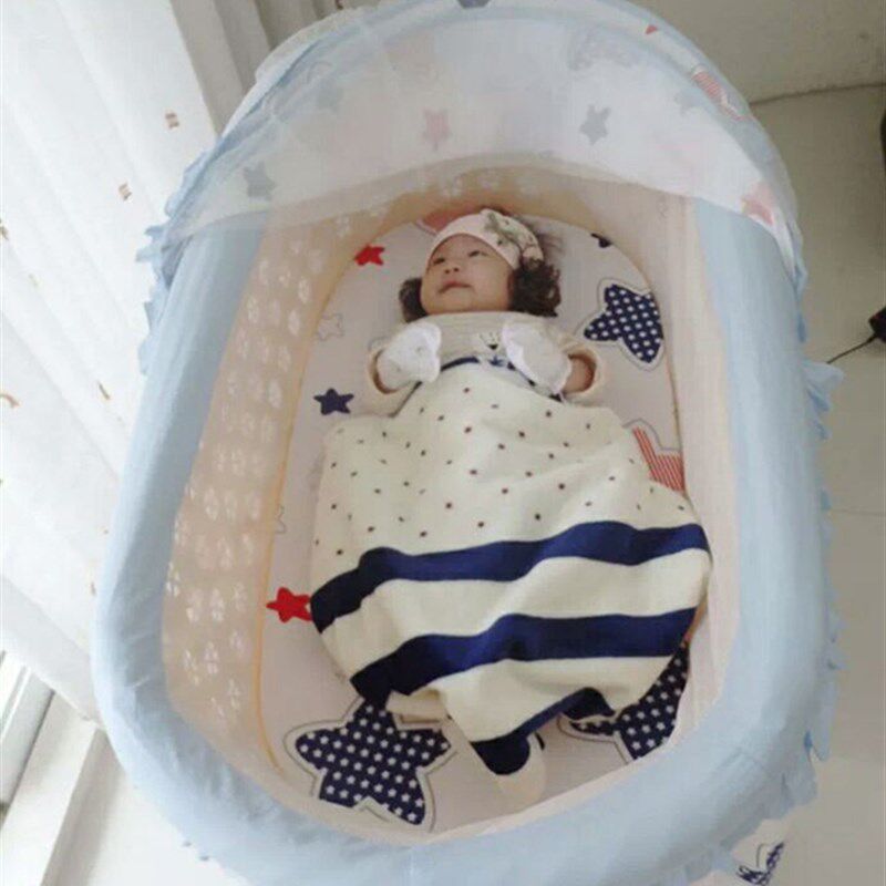 潮汕哄睡神器上下摇升降电动婴儿摇篮床声控自动摇摇床智能晃宝宝