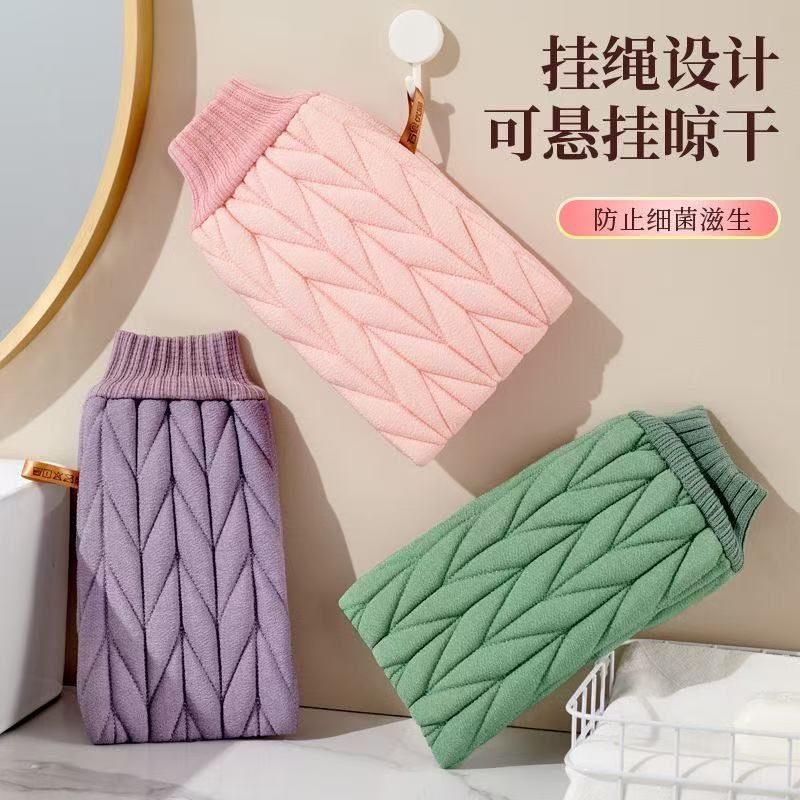 搓澡巾搓泥双面家用强力沐浴手套后背细沙女士专用搓澡巾洗澡神器图片