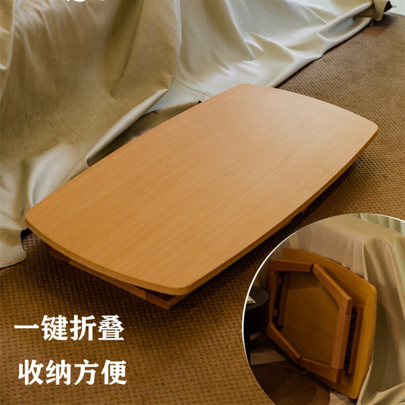 可折叠茶几小户型实木桌子客厅餐桌两用北欧简约家用迷你简易矮桌