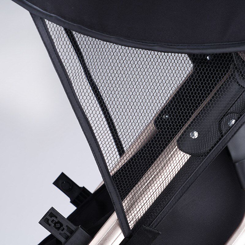 婴儿手推车遮阳棚通用款溜娃童车防晒布遮阳伞罩帘可拆卸调节折叠