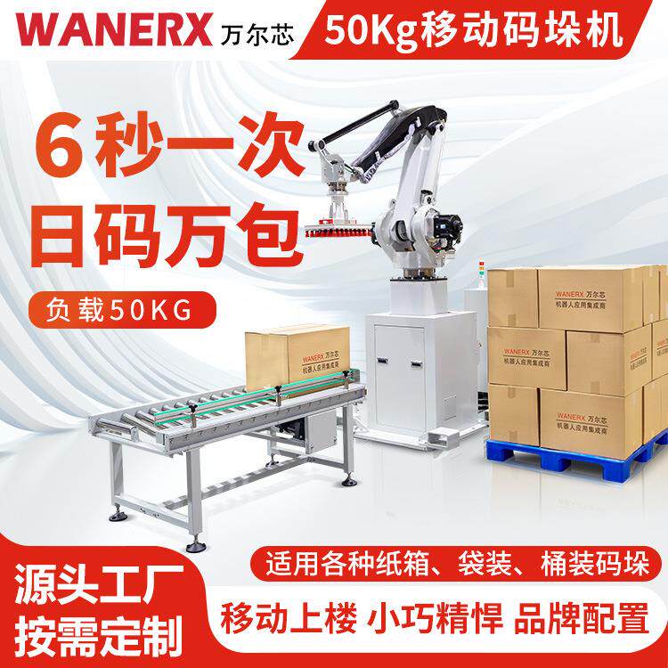 全自动码垛机食品工厂智能化流水线集装货物码垛工业纸箱码垛机图片