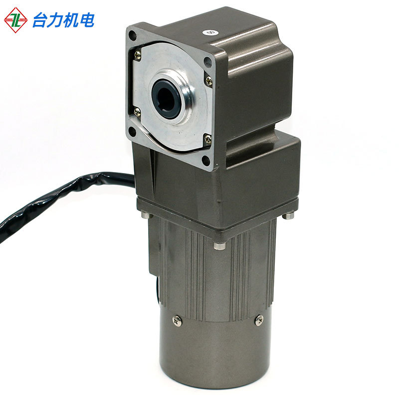台力25W传送带直角减速电机220V齿轮中空中实90度正反转小型调速图片