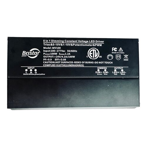 美规五合一调光恒压防水电源 (60W ) 可控硅/0/1-10V/PWM/电阻