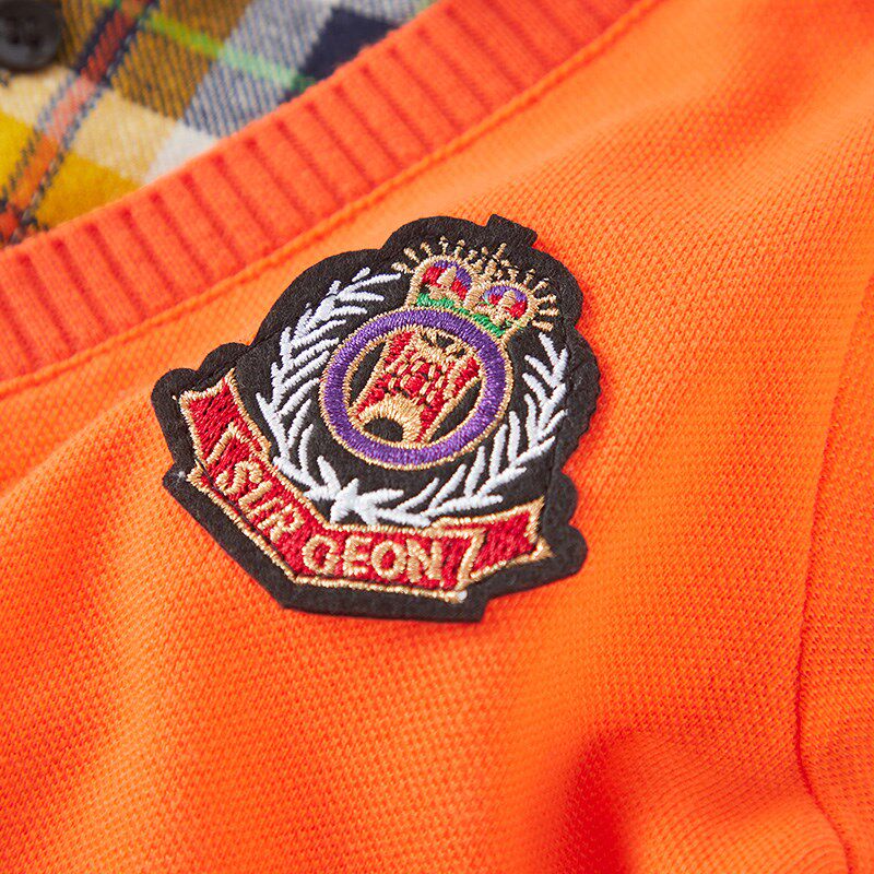 男童打底衫2025新款春秋款大童长袖t恤纯棉儿童假两件针织Polo衫