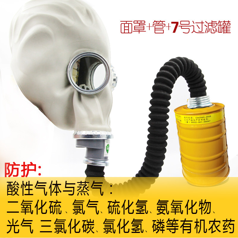 防毒面具二氧化硫氯化氢氨气甲烷苯一氧化碳光氯气沼气甲醛护面罩