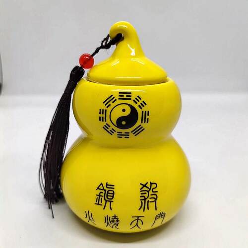 避火龙土陶瓷罐厨房西北角乾卦解决火烧天门 避火龙工艺品摆件