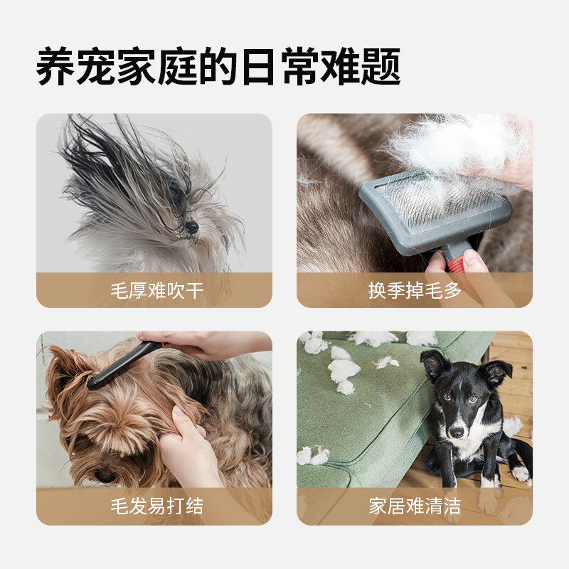 古力古利高速吹水机宠物洗澡吹毛机电池式理毛推剪大型狗猫用