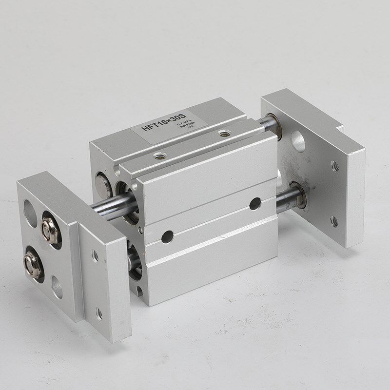 机械手阔型宽型气动手指气缸夹爪HFT10/16/20/25/32-30*40*60*80