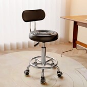 电脑椅家用理发店凳子旋转升降美容椅子吧凳靠背办公椅圆凳转椅