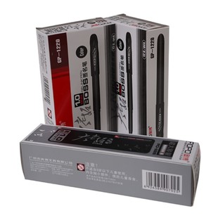 奥博大老板大容量碳素笔粗头签字签名笔1.0mm黑色笔芯加粗商务笔
