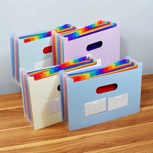 A4风琴包大容量文件夹孕检产检资料收纳册档案盒合同夹学生试卷袋