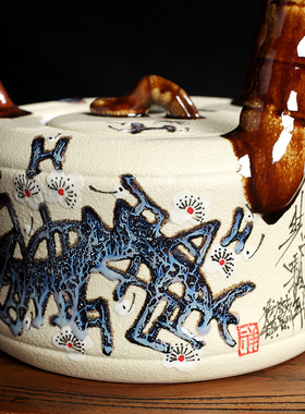 创意茶壶禅意摆件景德镇陶瓷器仿古中式客厅博古架酒柜装饰工艺品