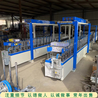 300宽竹木纤维墙板全自动包覆机 木纹纸异形线条包覆机