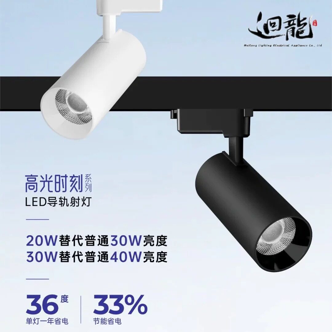 回龙澳浦30W高亮商用轨道射灯图片