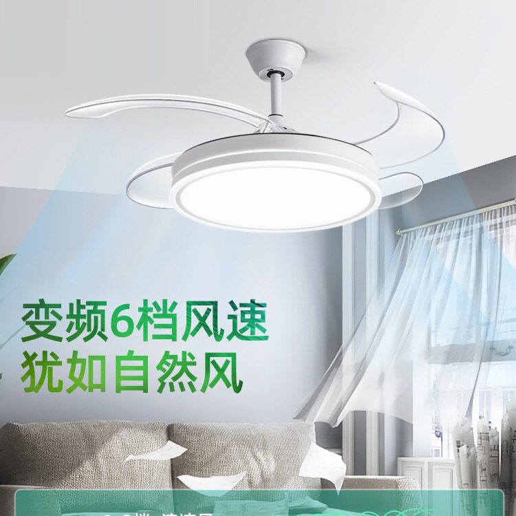 吊扇灯吸顶家用客厅餐厅卧室带风扇吊灯隐形风扇灯图片