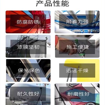 永固油漆铁红醇酸调和漆防锈漆金属防腐银粉漆木门翻新大桶装油性
