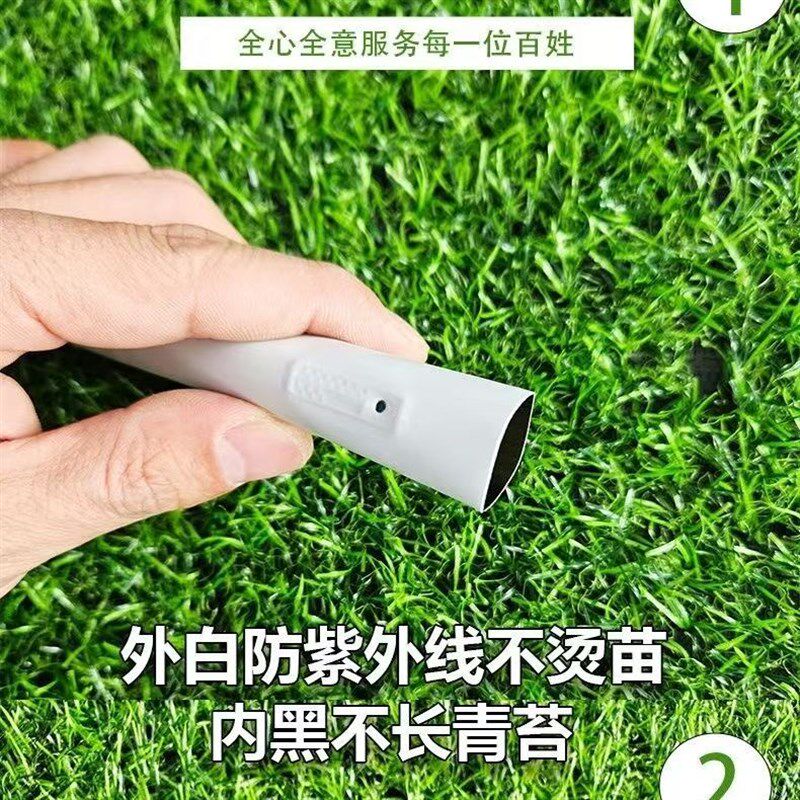 白色滴灌带16mm外白内黑新型贴片式滴灌带农用草莓育苗放鸟防烫苗