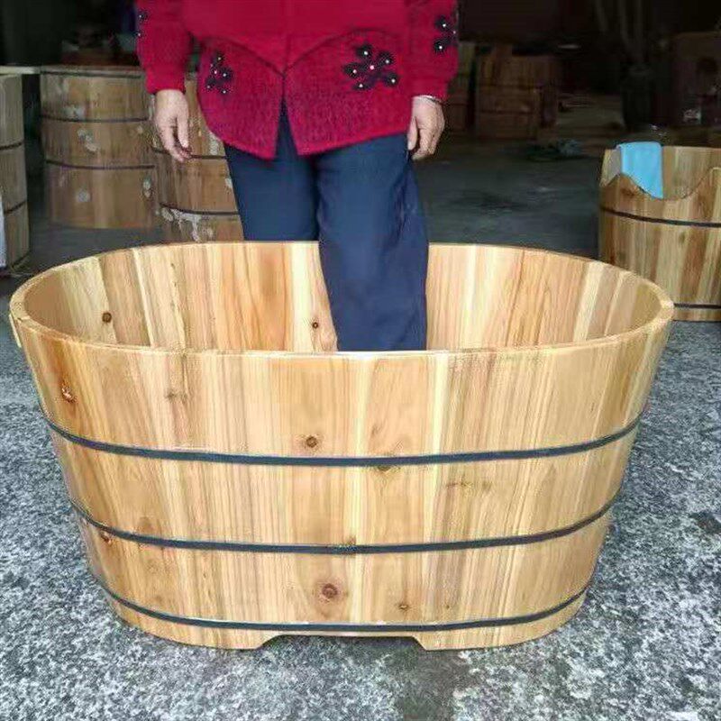 老人洗澡桶浴盆手工制作洗澡盆小孩沐浴桶木盆泡澡木桶沐浴盆实木