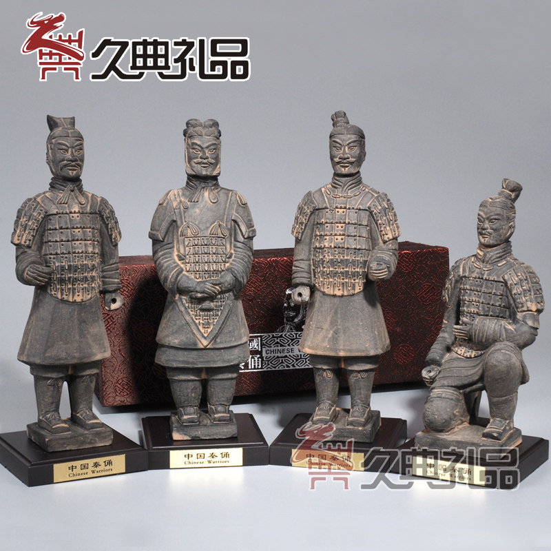 西安兵马俑摆件工艺品摆件会议出国礼品送老外送客户纪念品25cm