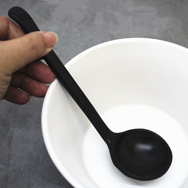 日式龟甲汤勺长柄合金勺子磨砂黑色拉面勺餐厅家用仿瓷火锅勺汤壳