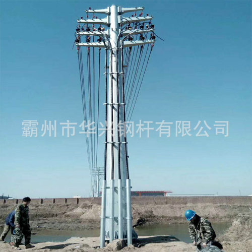 110KV四回路直线钢管杆地脚螺栓