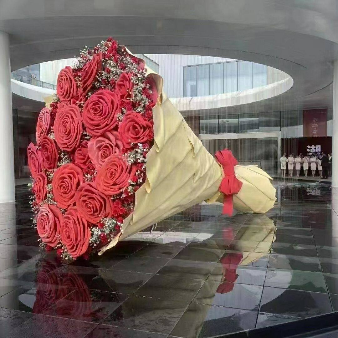 户外网红装饰摆件场景拍照装置捧花花束商场美陈大型巨型打卡图片