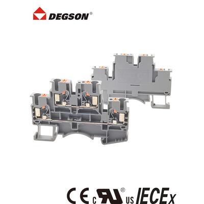 Degson Dskk2.5-01P-11-00Zh双层轨道端子座Zdk/Dpp/Pttb2.5