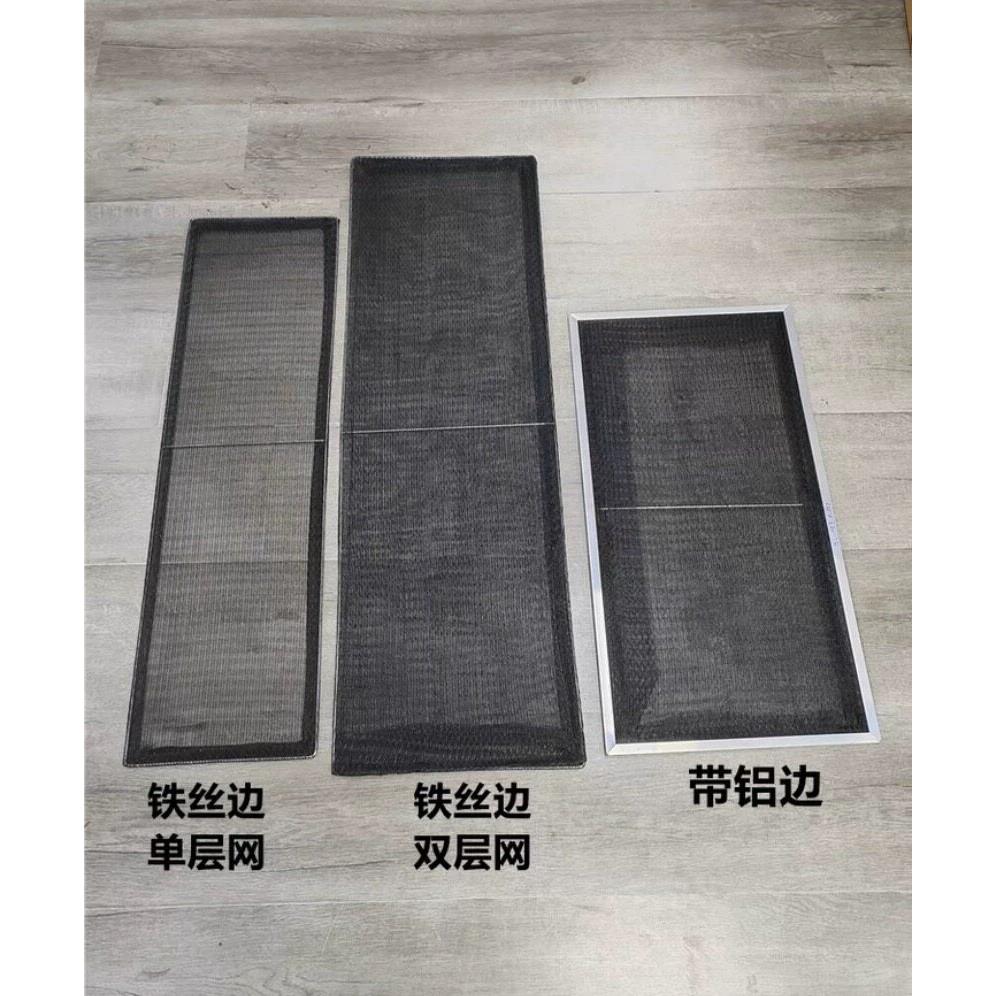 中央空调过滤网回风口防尘网风管机尼龙盘管网遮网主机壳柜定制通
