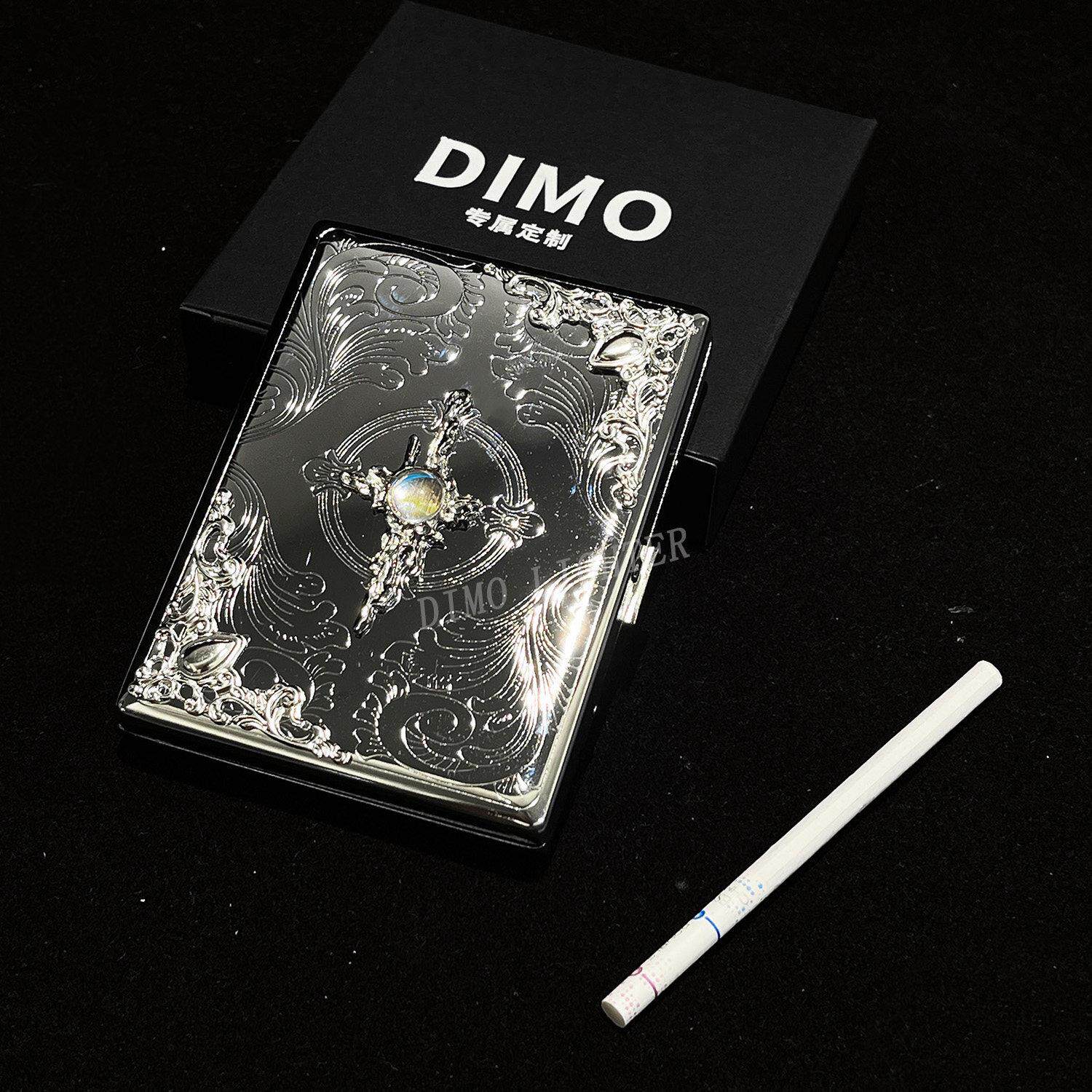 【DIMO】新款手作烟盒金属材质防潮耐用防潮抗皱压花双开星耀小众